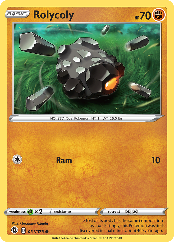 Rolycoly (031/073) [Sword & Shield: Champion's Path] | Good Games Cannington