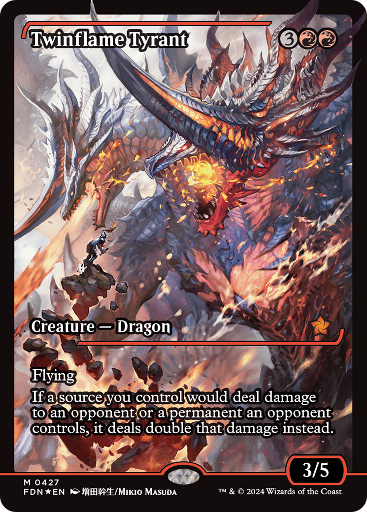 Twinflame Tyrant (Showcase) [Foundations] | Good Games Cannington