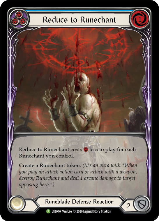 Reduce to Runechant (Blue) [LGS040] (Promo) | Good Games Cannington