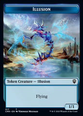 Illusion // Plant Double-Sided Token [Commander Legends Tokens] | Good Games Cannington