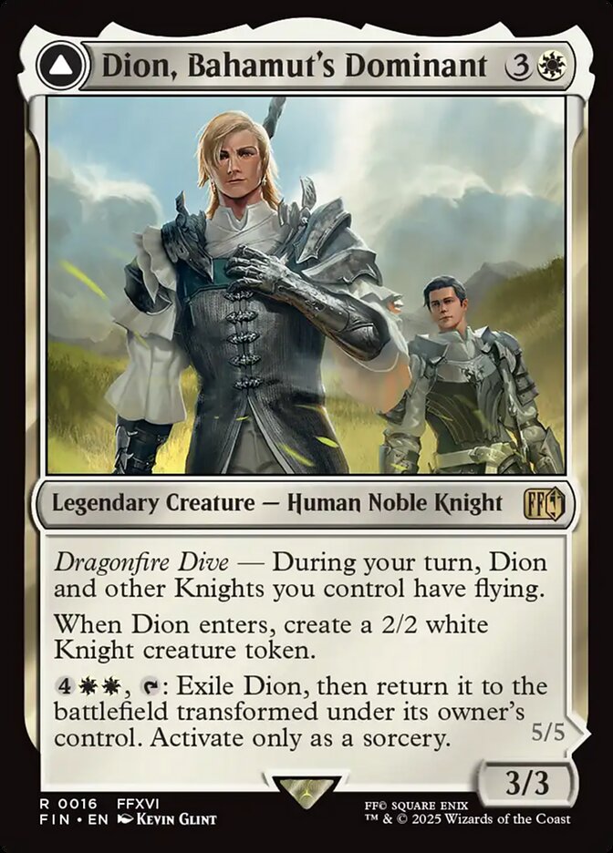 Dion, Bahamut's Dominant // Bahamut, Warden of Light 16 (FINAL FANTASY)  | Good Games Cannington