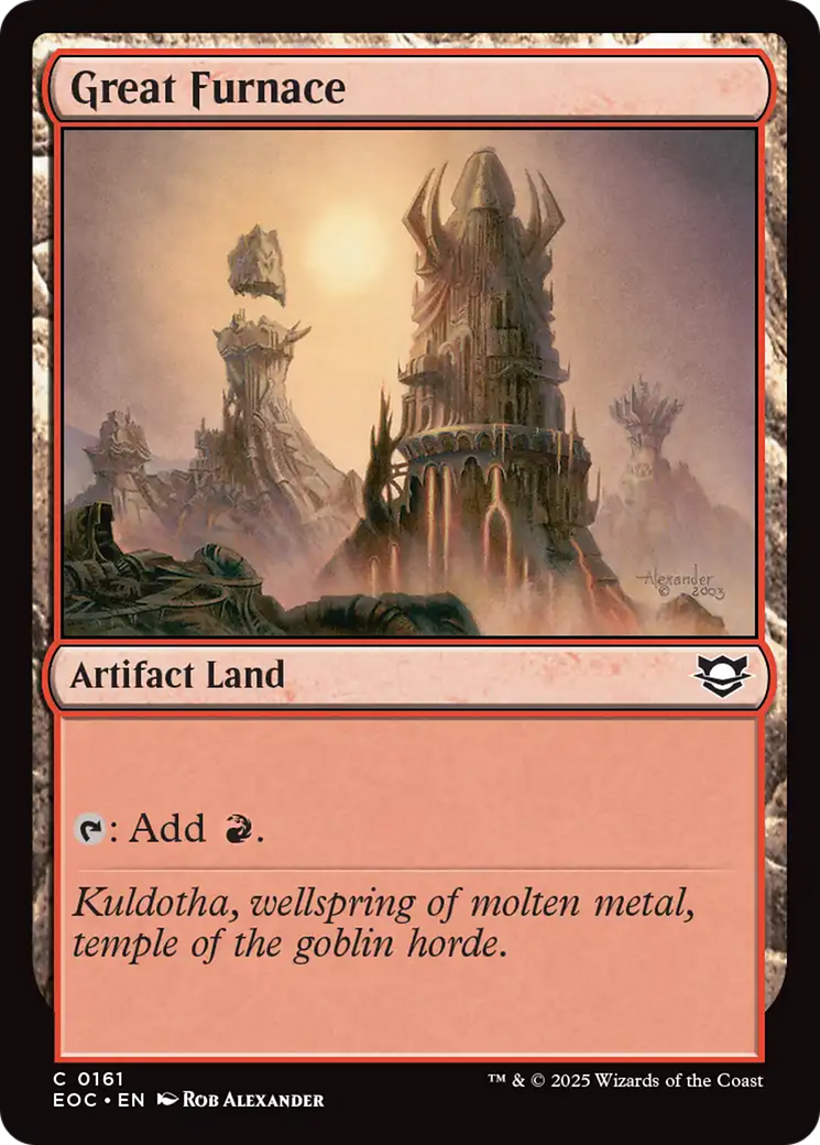 Great Furnace [Edge of Eternities Commander] | Good Games Cannington