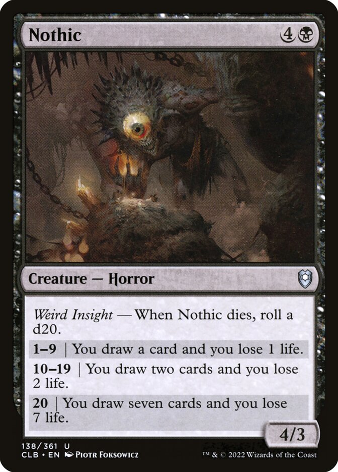 Nothic 138 (Commander Legends: Battle for Baldur's Gate)  | Good Games Cannington