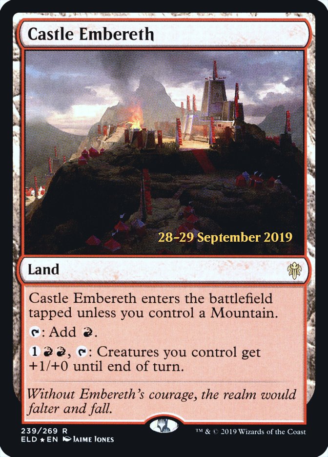 Castle Embereth [Throne of Eldraine Prerelease Promos] | Good Games Cannington