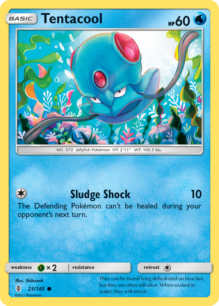 Tentacool (23/145) [Sun & Moon: Guardians Rising] | Good Games Cannington