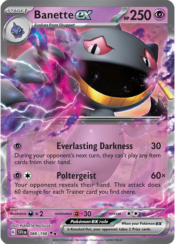 Banette ex (088/198) [Scarlet & Violet: Base Set] | Good Games Cannington