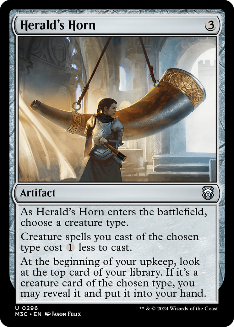 Herald's Horn (Ripple Foil) [Modern Horizons 3 Commander] | Good Games Cannington