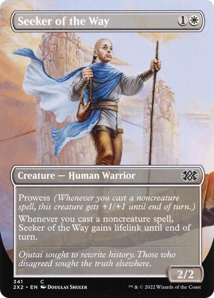 Seeker of the Way Borderless 341 (Double Masters 2022)  | Good Games Cannington