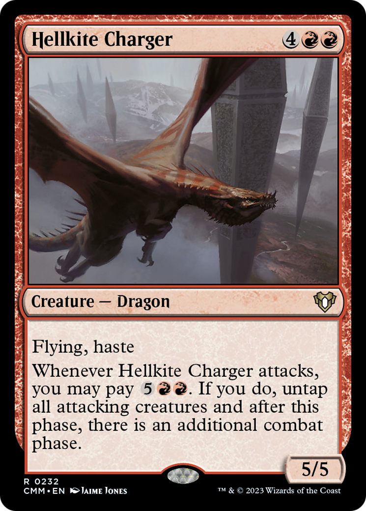 Hellkite Charger (Foil Etched) [Commander Masters] | Good Games Cannington