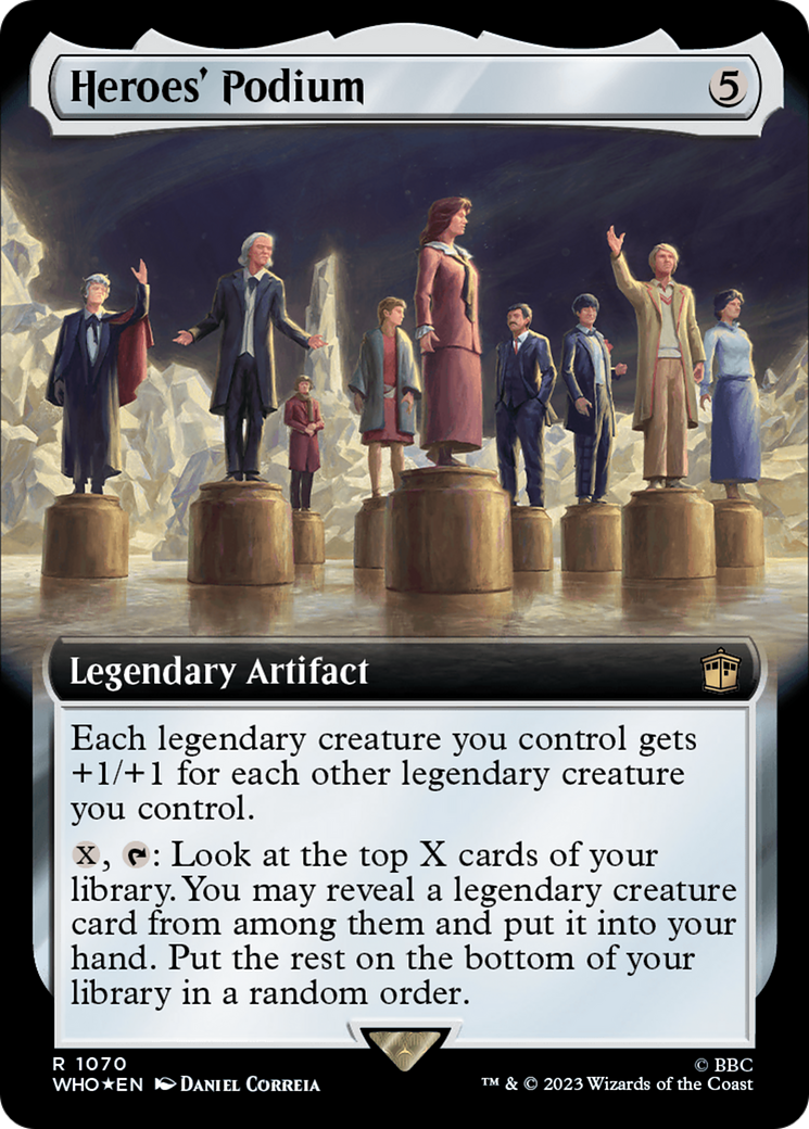 Heroes' Podium (Extended Art) (Surge Foil) [Doctor Who] | Good Games Cannington