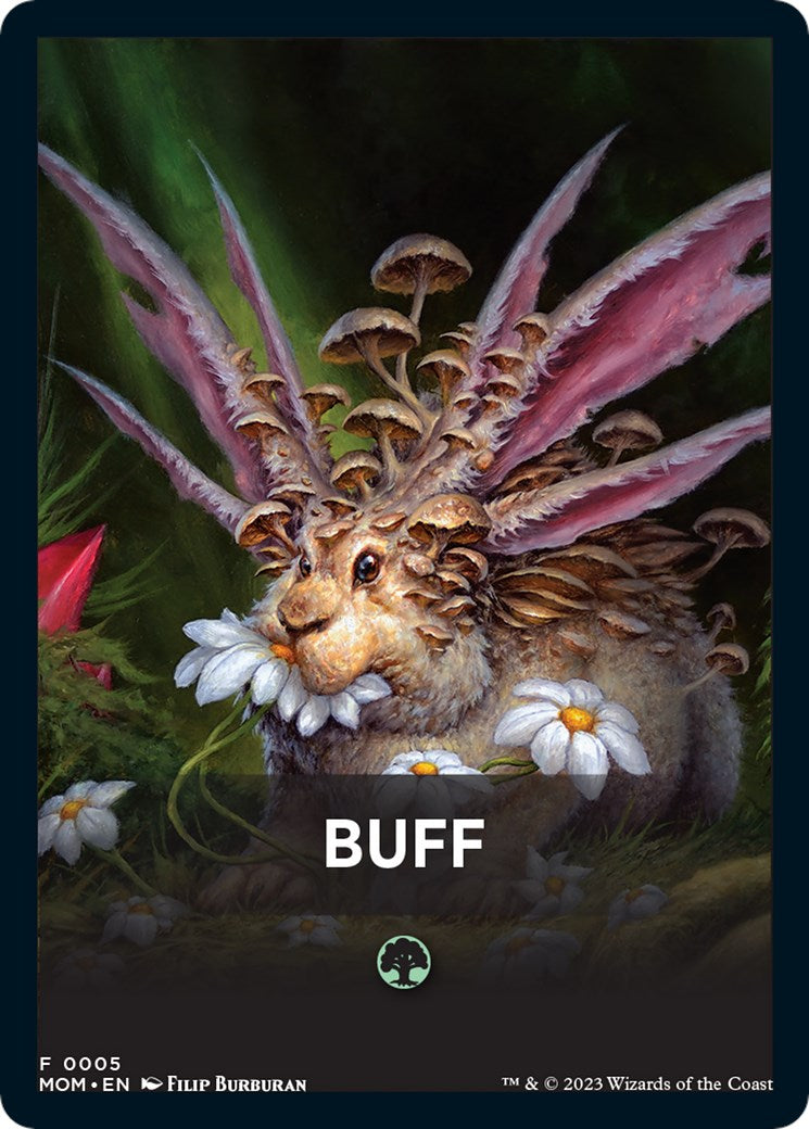 Buff Theme Card [March of the Machine Tokens] | Good Games Cannington