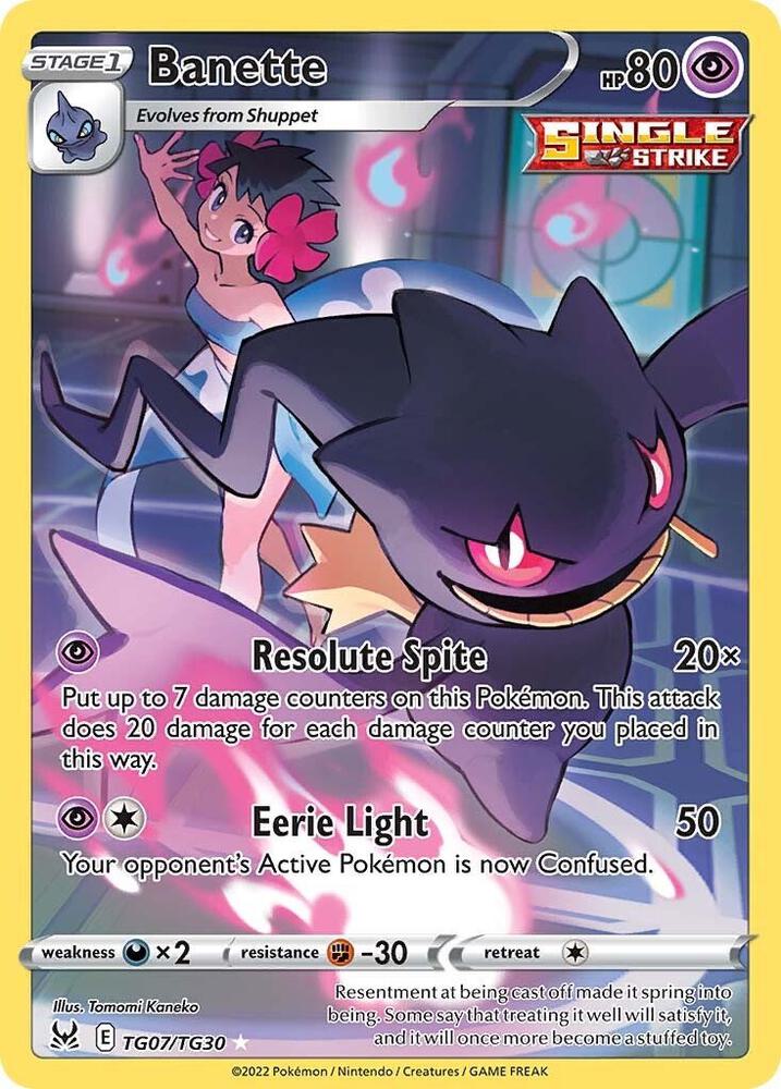 Banette TG07/TG30 (SWSH11: Lost Origin Trainer Gallery)  - Holofoil | Good Games Cannington