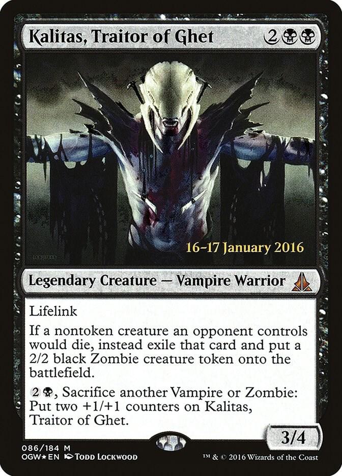 Kalitas Traitor of Ghet 86s/65 (Prerelease Cards)  - Foil | Good Games Cannington