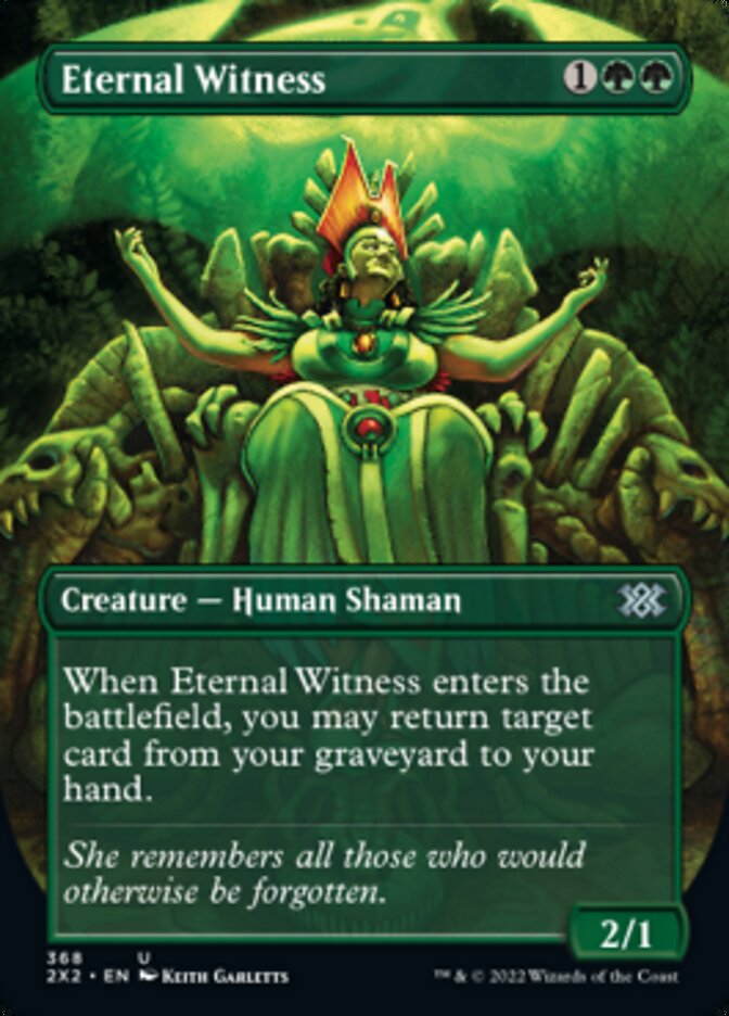 Eternal Witness (Borderless Alternate Art) [Double Masters 2022] | Good Games Cannington