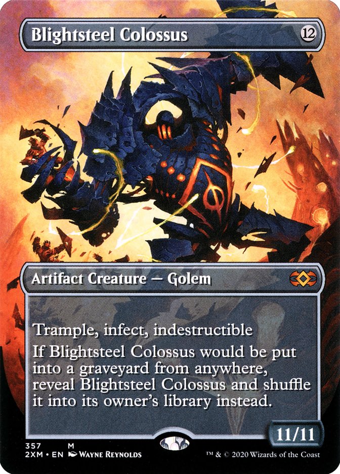 Blightsteel Colossus (Toppers) [Double Masters] | Good Games Cannington