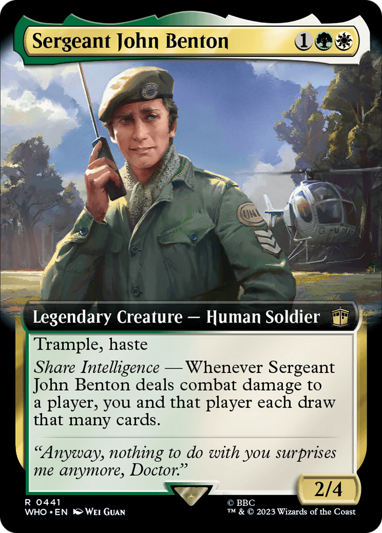 Sergeant John Benton (Extended Art) [Doctor Who] | Good Games Cannington
