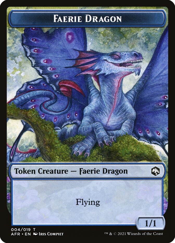 Spider // Faerie Dragon Double-Sided Token [Dungeons & Dragons: Adventures in the Forgotten Realms Tokens] | Good Games Cannington