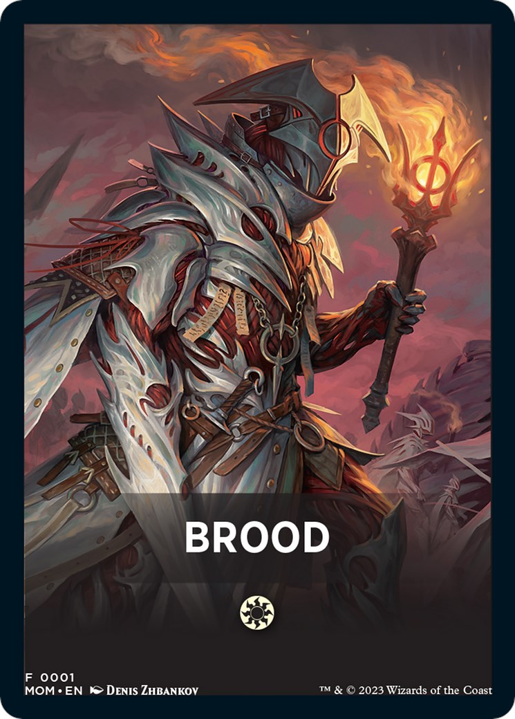 Brood Theme Card [March of the Machine Tokens] | Good Games Cannington