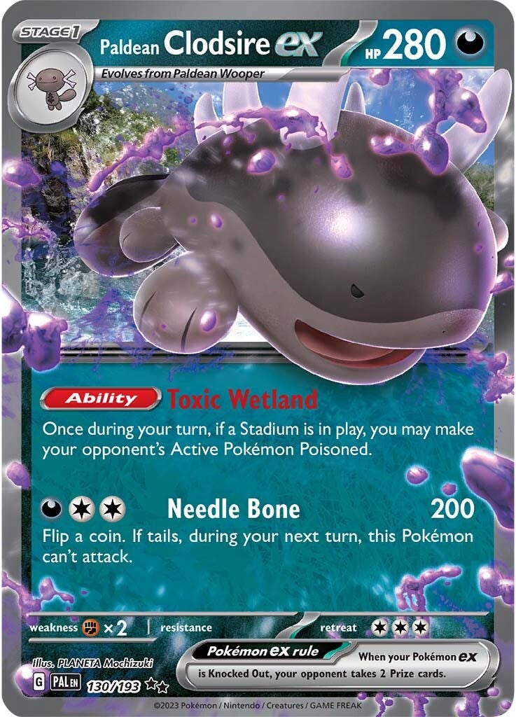 Paldean Clodsire ex (130/193) [Scarlet & Violet: Paldea Evolved] | Good Games Cannington