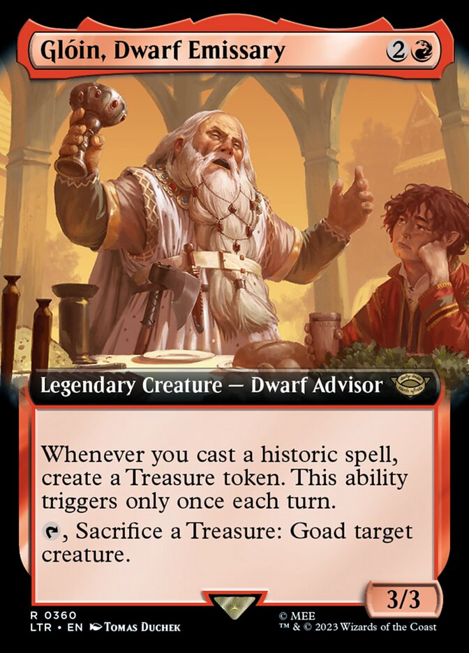 Gloin, Dwarf Emissary (Extended Art) [The Lord of the Rings: Tales of Middle-Earth] | Good Games Cannington