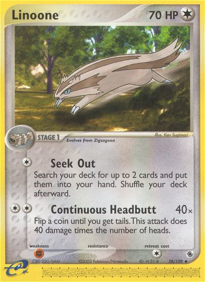 Linoone (38/109) [EX: Ruby & Sapphire] | Good Games Cannington