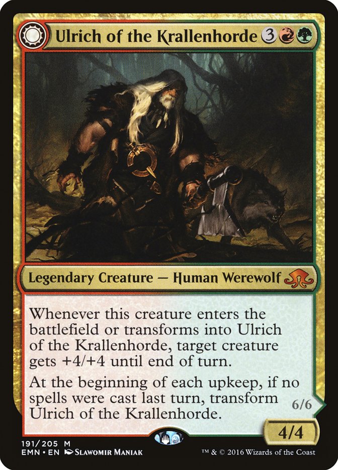 Ulrich of the Krallenhorde // Ulrich, Uncontested Alpha [Eldritch Moon] | Good Games Cannington