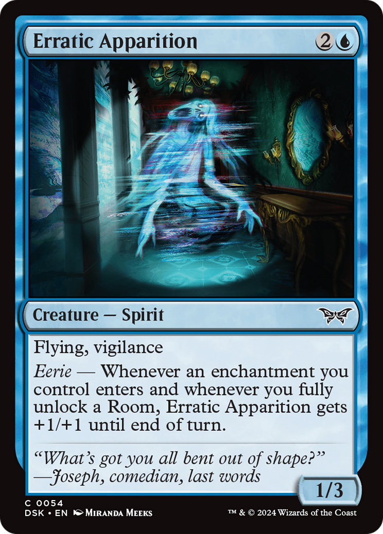 Erratic Apparition [Duskmourn: House of Horror] | Good Games Cannington