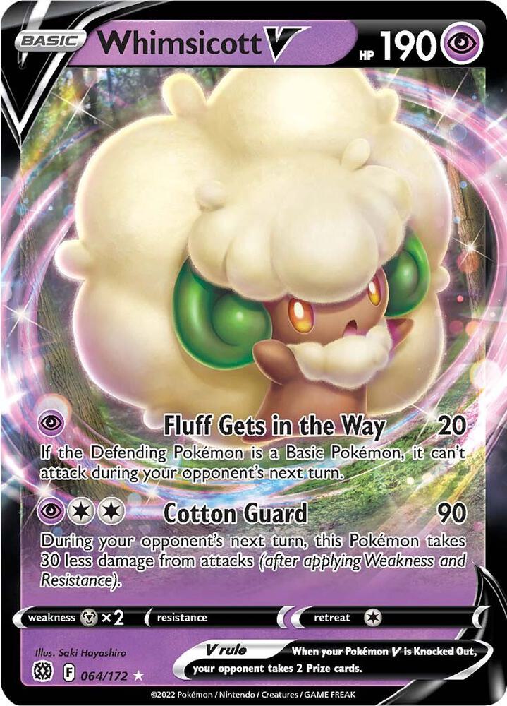 Whimsicott V (SWSH09: Brilliant Stars)  - Holofoil | Good Games Cannington