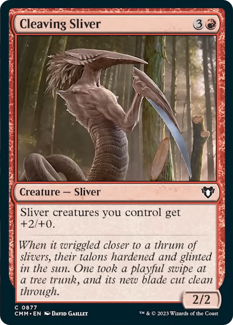 Cleaving Sliver [Commander Masters] | Good Games Cannington