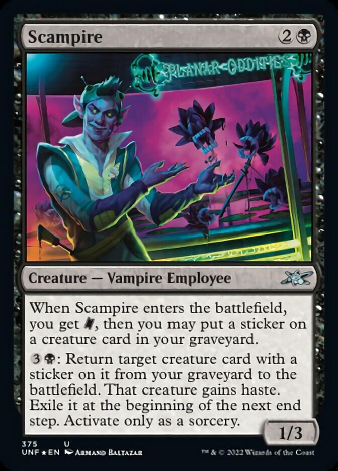 Scampire (Galaxy Foil) [Unfinity] | Good Games Cannington
