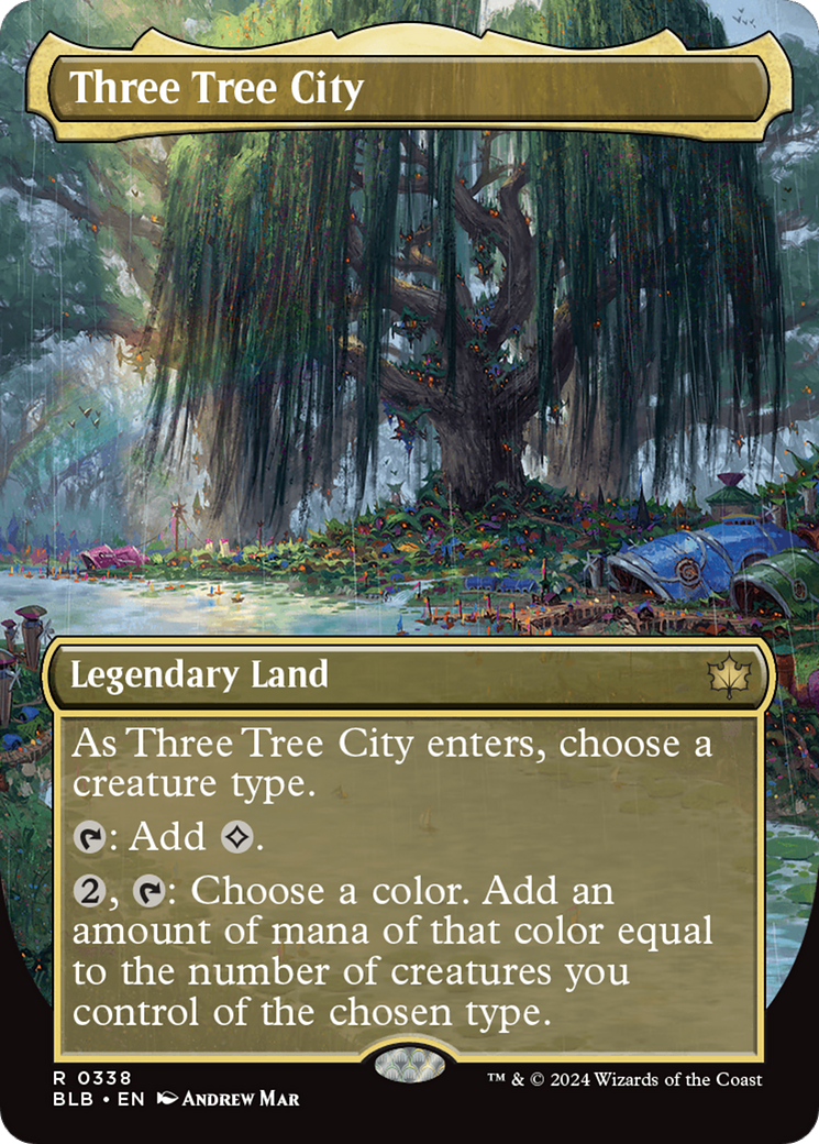 Three Tree City (Borderless) (0338) [Bloomburrow] | Good Games Cannington