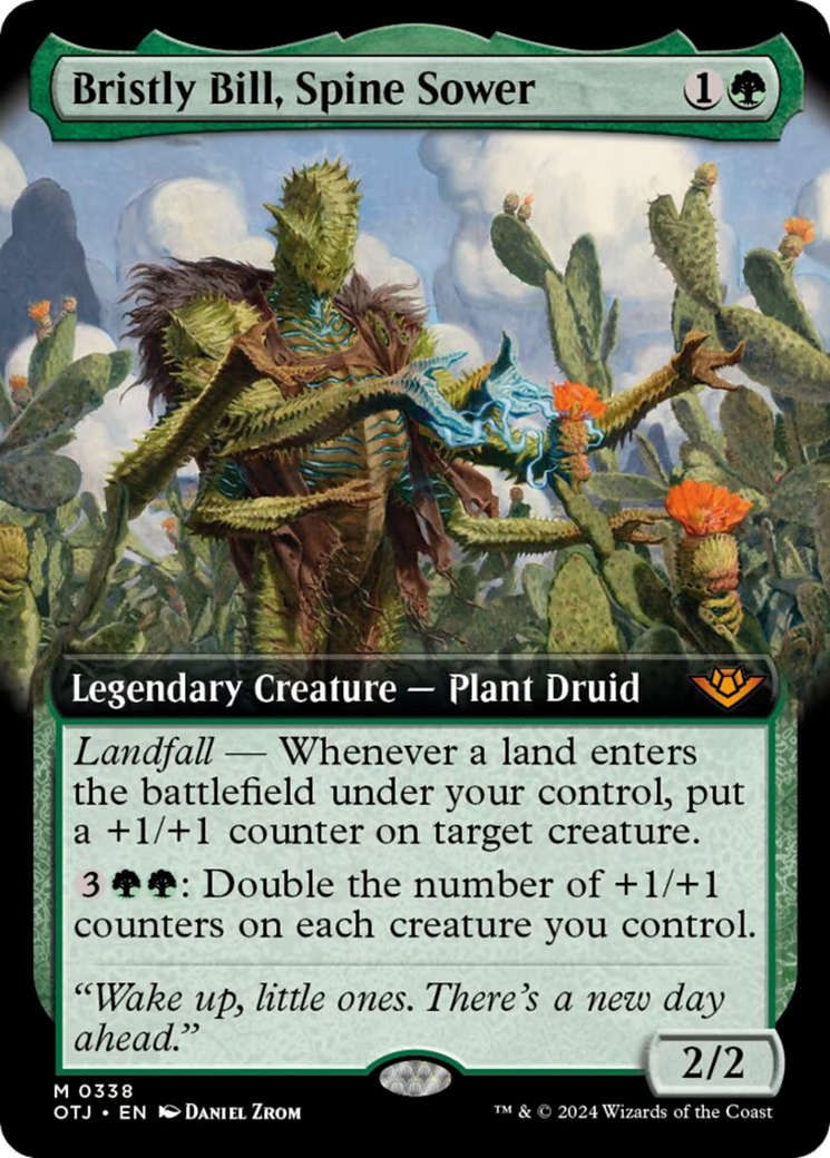 Bristly Bill, Spine Sower (Extended Art) [Outlaws of Thunder Junction] | Good Games Cannington