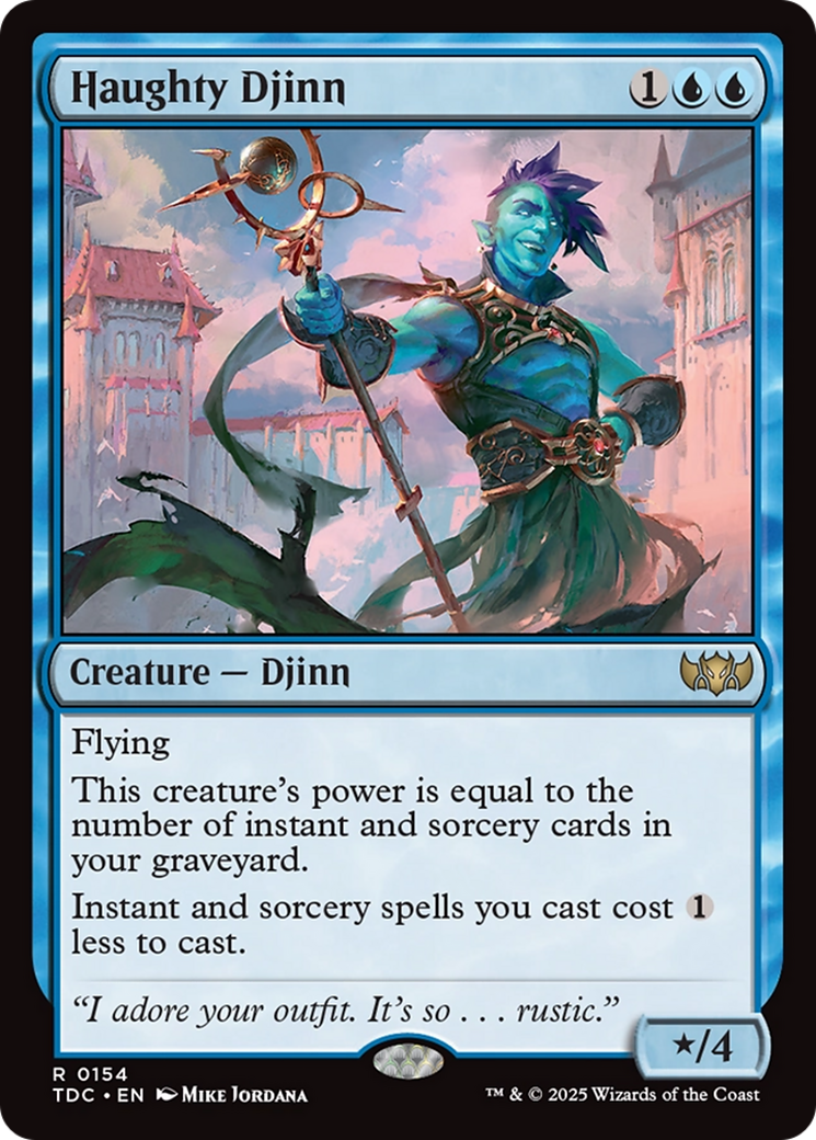 Haughty Djinn [Tarkir: Dragonstorm Commander] | Good Games Cannington