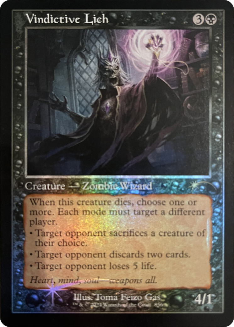 Vindictive Lich (Retro Frame) [Secret Lair Drop Series] | Good Games Cannington