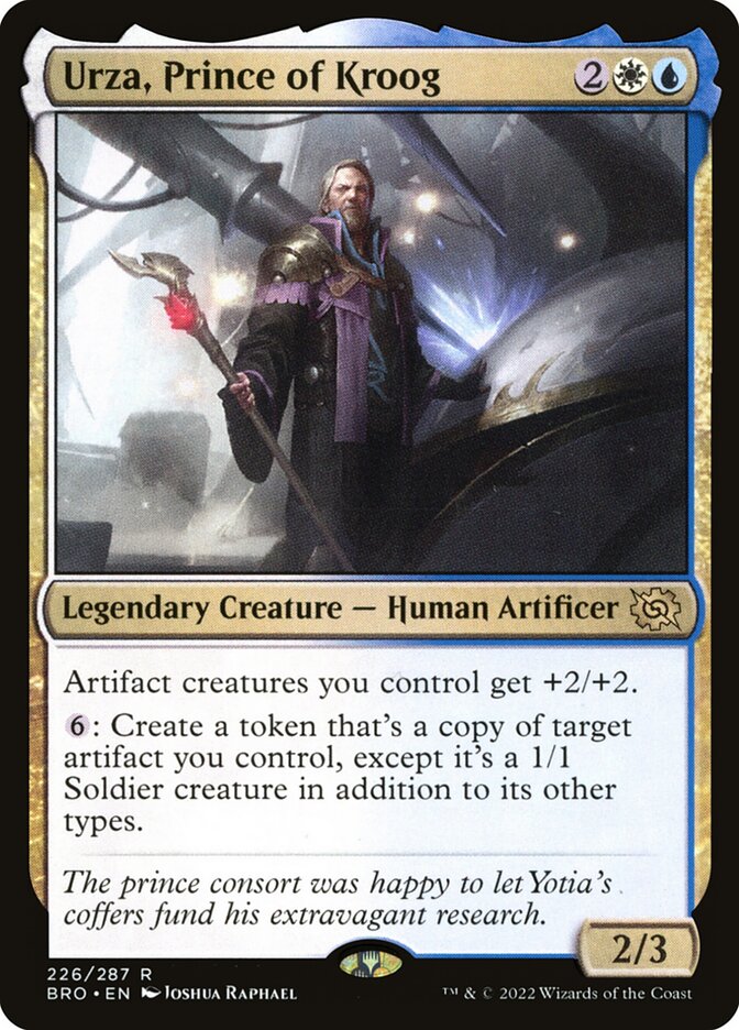 Urza Prince of Kroog 226 (The Brothers' War)  - Foil | Good Games Cannington