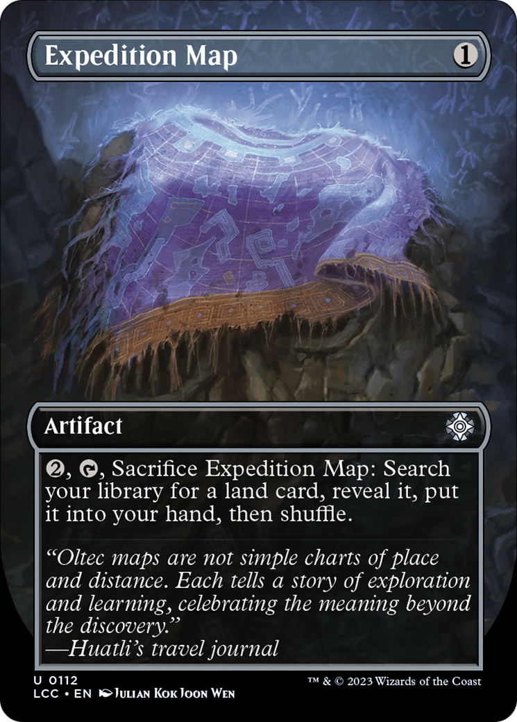 Expedition Map (Borderless) [The Lost Caverns of Ixalan Commander] | Good Games Cannington