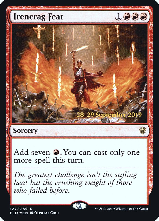 Irencrag Feat [Throne of Eldraine Prerelease Promos] | Good Games Cannington