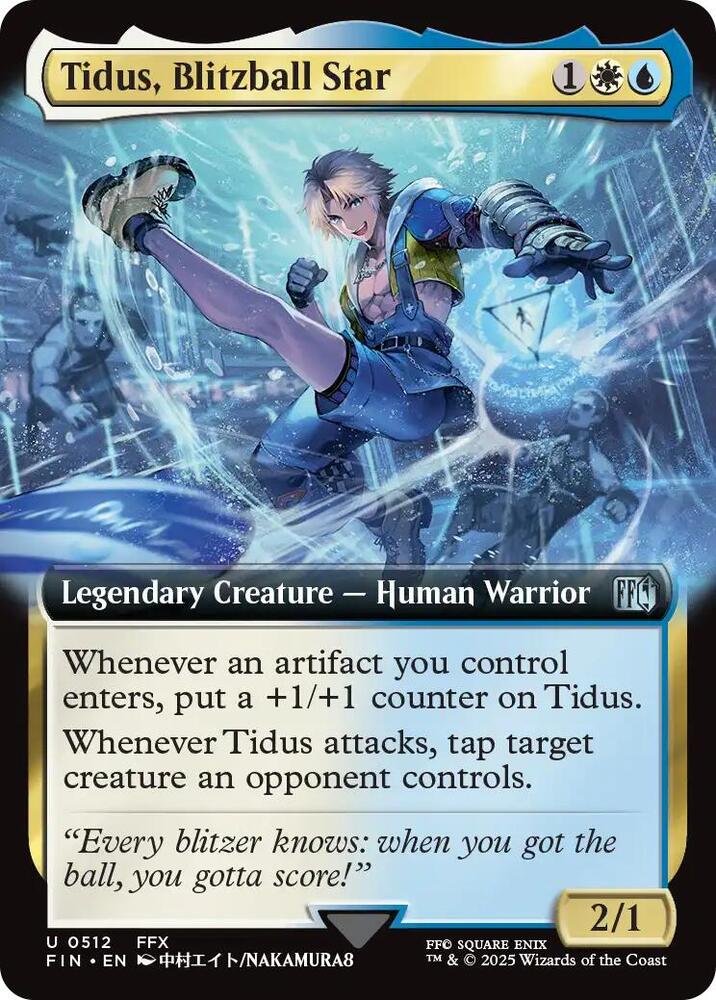 Tidus, Blitzball Star 512/309 (FINAL FANTASY)  - Extended Art Foil | Good Games Cannington
