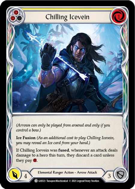 Chilling Icevein (Yellow) [LXI023] (Tales of Aria Lexi Blitz Deck)  1st Edition Normal | Good Games Cannington