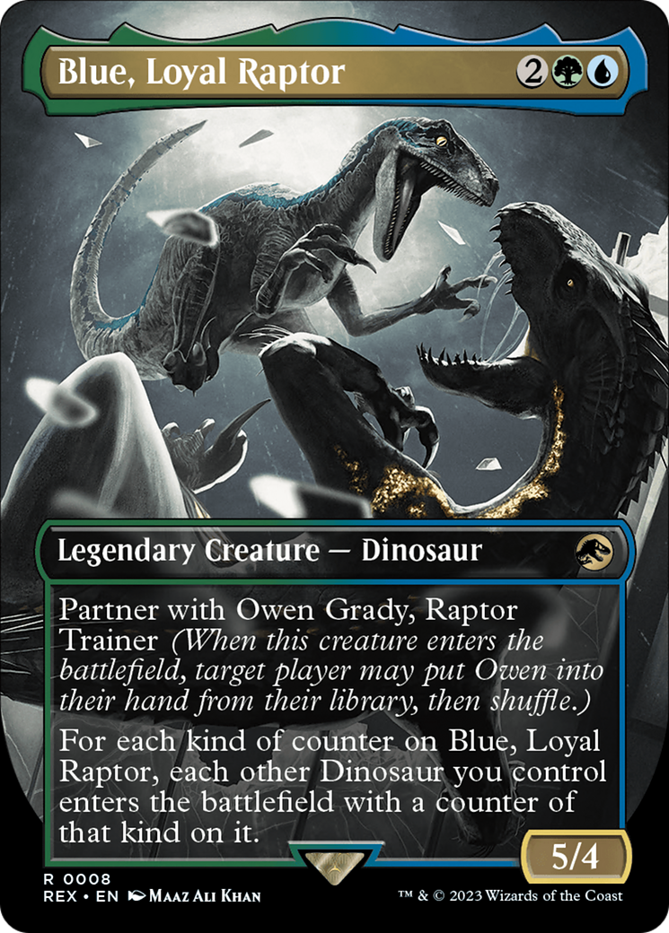 Blue, Loyal Raptor (Borderless) [Jurassic World Collection] | Good Games Cannington