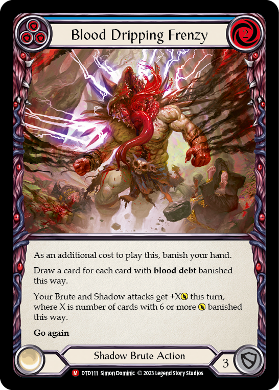 Blood Dripping Frenzy [DTD111] (Dusk Till Dawn)  Rainbow Foil | Good Games Cannington