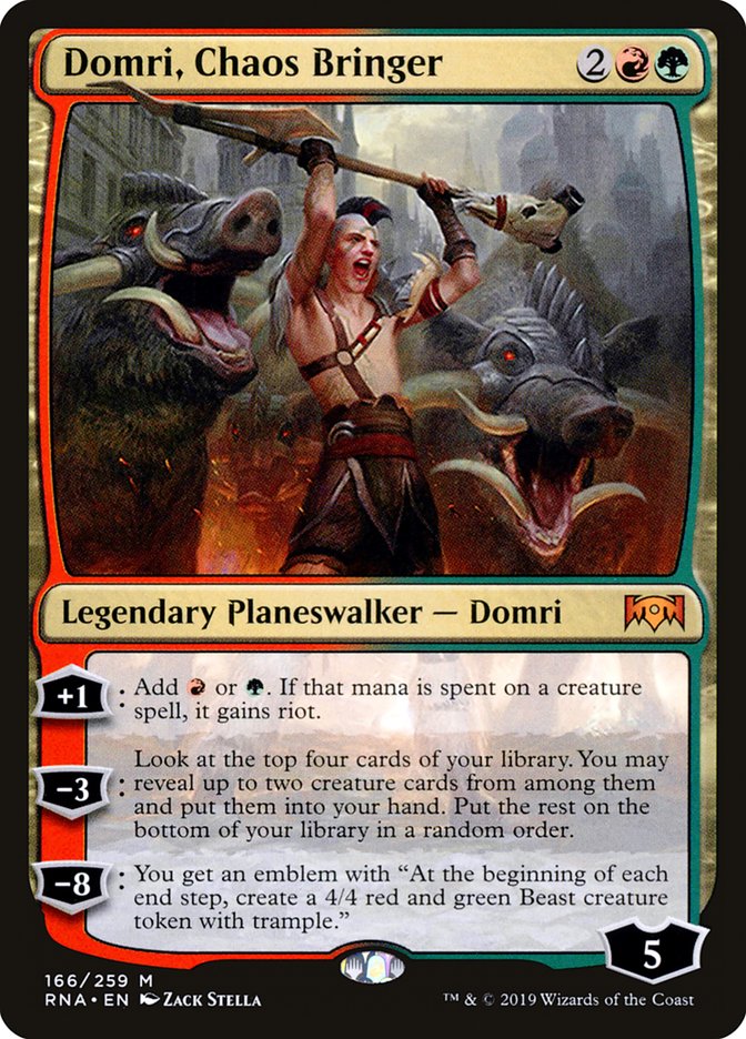 Domri, Chaos Bringer 166/259 (Ravnica Allegiance)  | Good Games Cannington