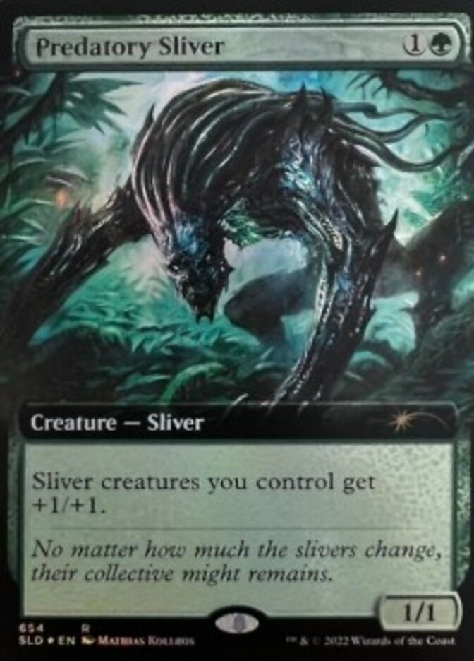 Predatory Sliver (Extended Art) [Secret Lair Drop Promos] | Good Games Cannington