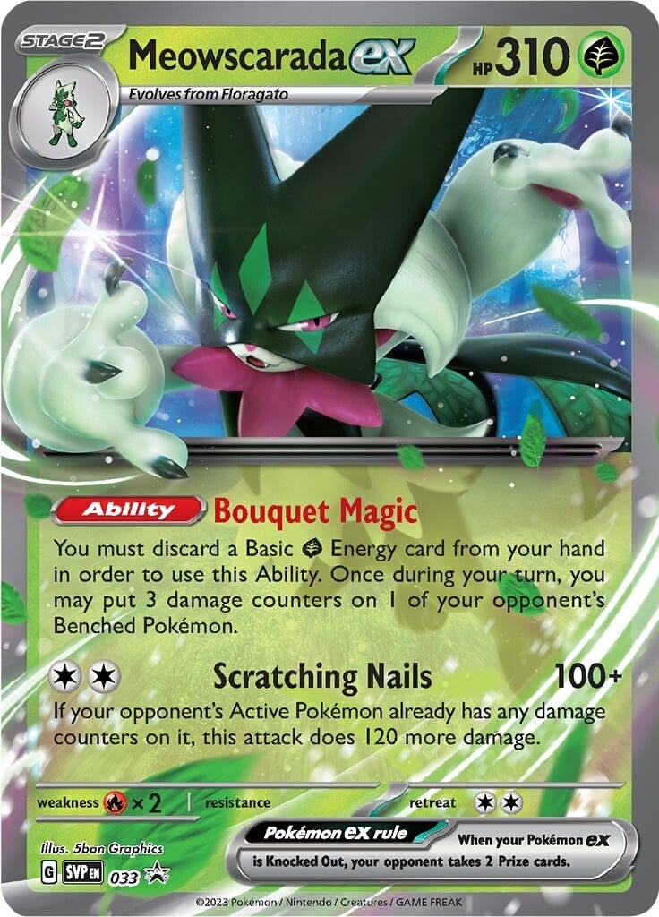 Meowscarada ex (033) [Scarlet & Violet: Black Star Promos] | Good Games Cannington