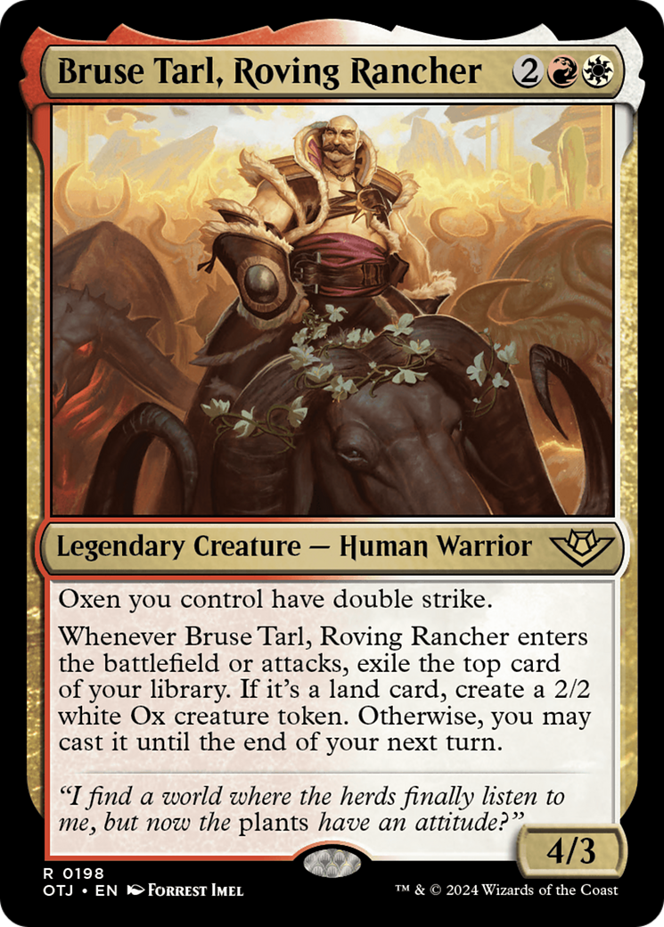 Bruse Tarl, Roving Rancher [Outlaws of Thunder Junction] | Good Games Cannington