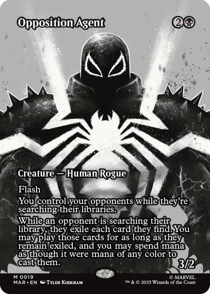 Opposition Agent Borderless 19 (Marvel Universe Eternal-Legal)  - Foil | Good Games Cannington