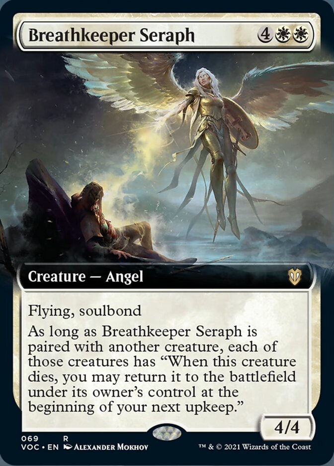 Breathkeeper Seraph (Extended Art) [Innistrad: Crimson Vow Commander] | Good Games Cannington