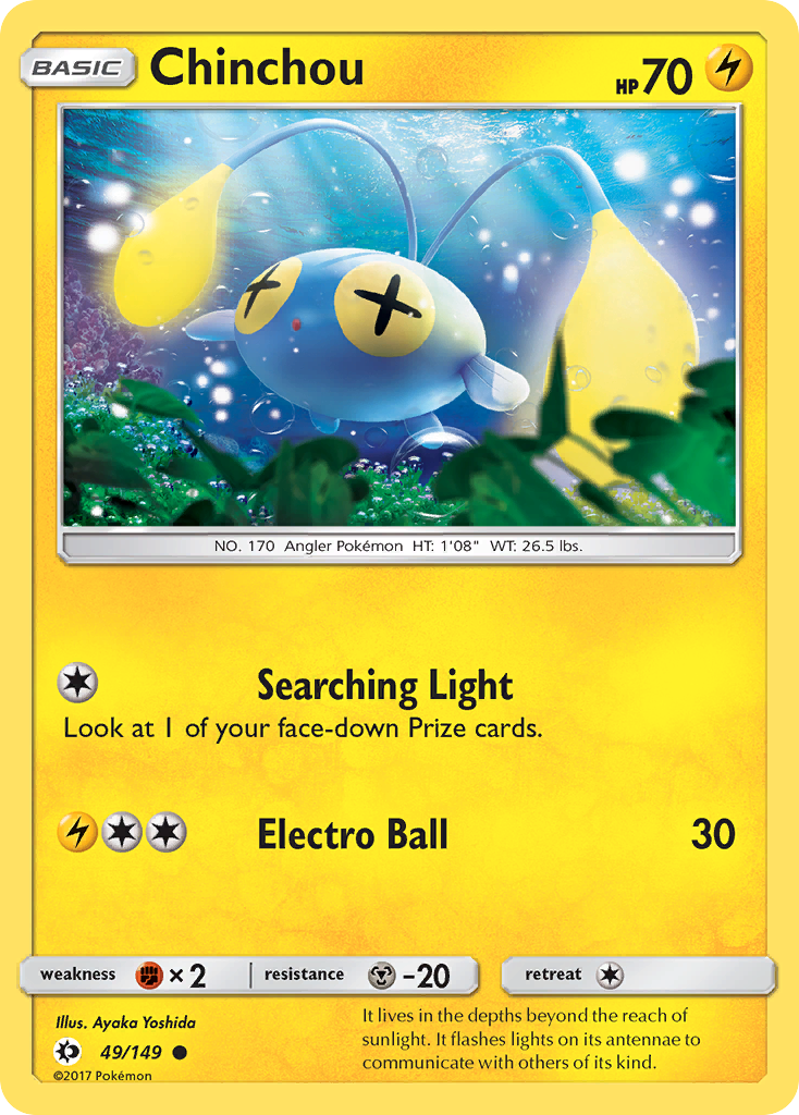 Chinchou (49/149) [Sun & Moon: Base Set] | Good Games Cannington