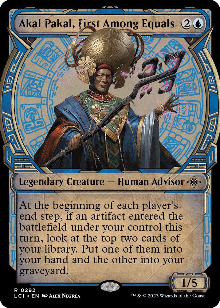 Akal Pakal, First Among Equals 292/291 (The Lost Caverns of Ixalan)  - Showcase Foil | Good Games Cannington