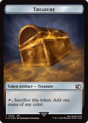 Clue // Treasure Double-Sided Token (Surge Foil) [FINAL FANTASY Commander Tokens] | Good Games Cannington